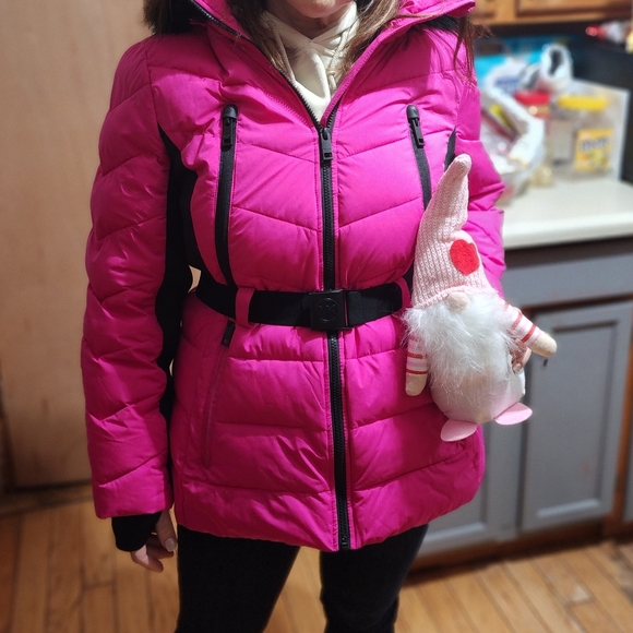 Michael Kors belted winter coat with hood - Picture 7 of 11